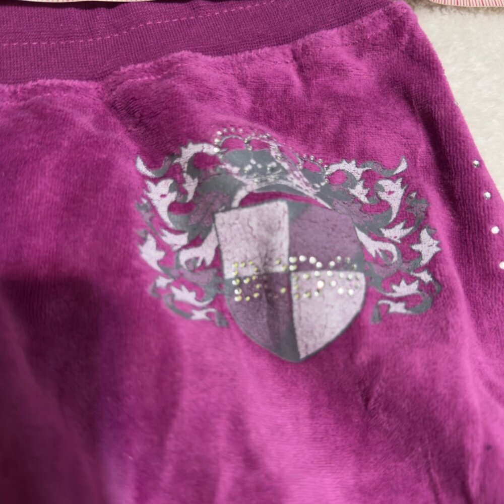 BCBG Max Azria Maternity Velour Tracksuit Set With Hoodie & Pants  Small purple - Picture 16 of 16